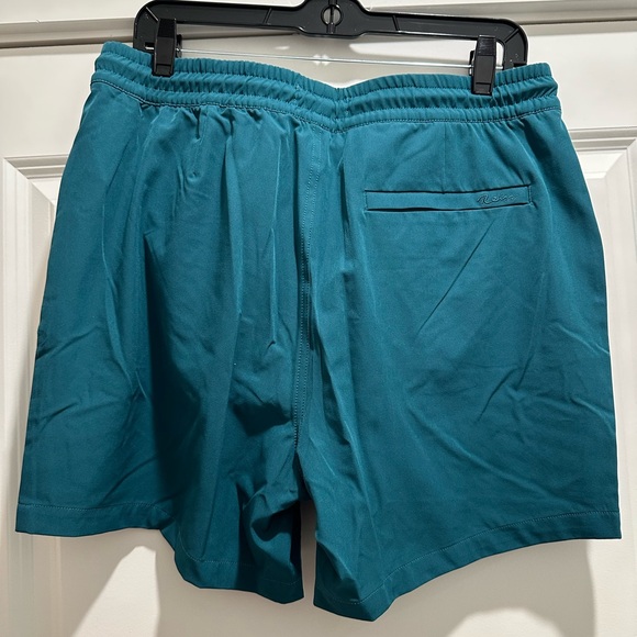 REISS SHORE PLAIN DRAWSTRING WAIST SWIM SHORTS IN TEAL - Picture 3 of 3